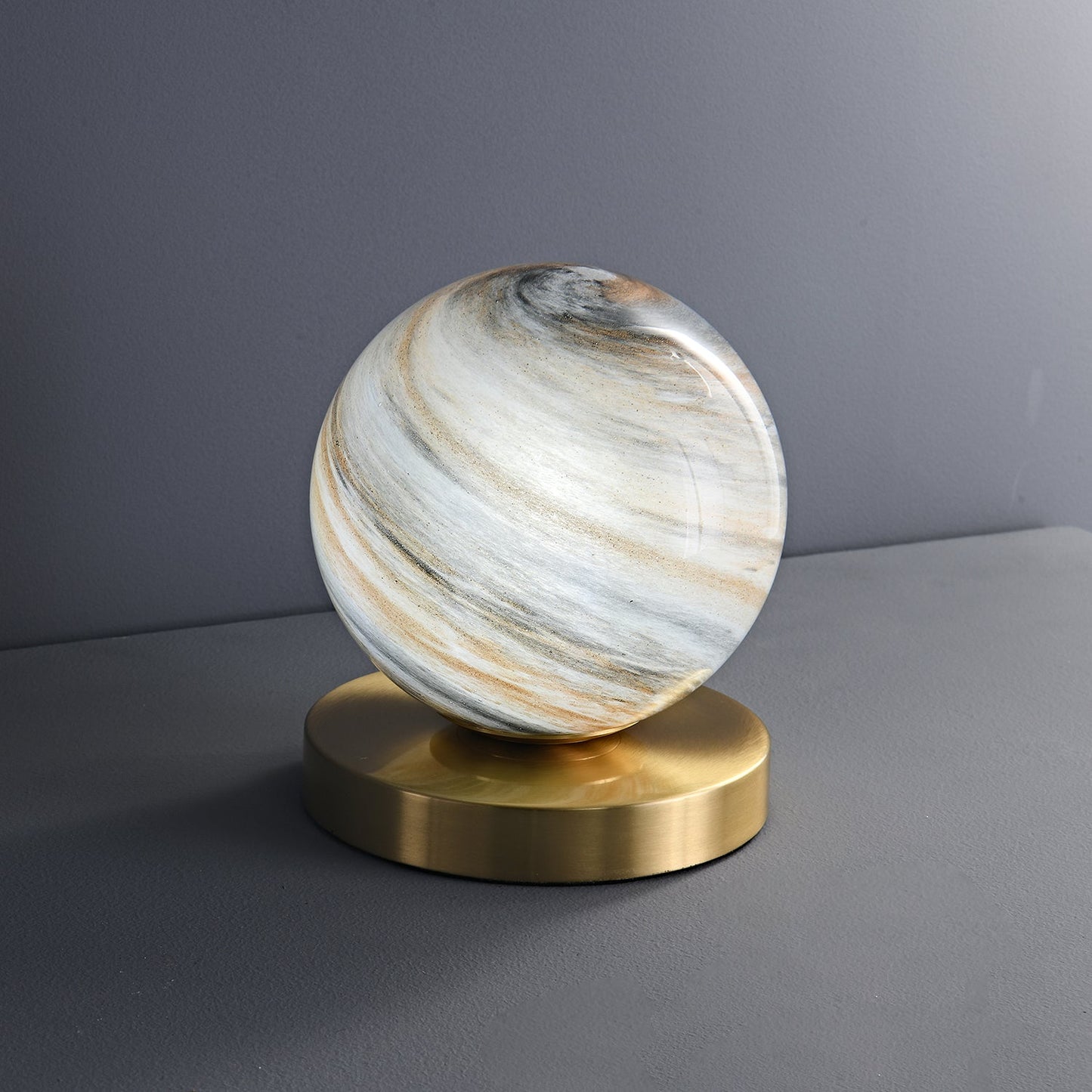 Cassiopeia Table Lamp | Marble & Brass | White