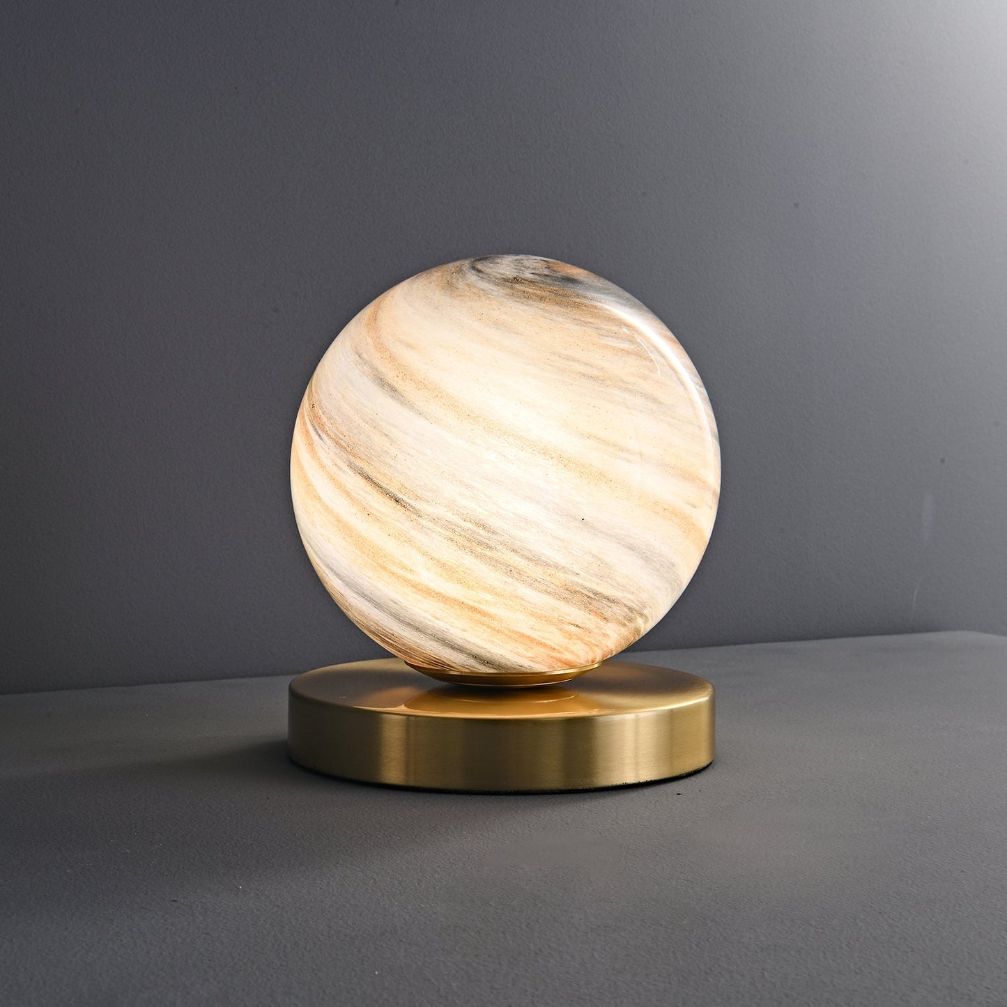 Cassiopeia Table Lamp | Marble & Brass | White