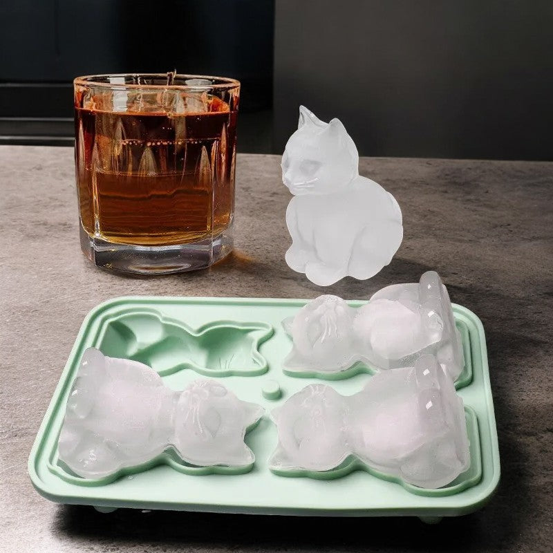 Cat Ice Cube Mold | Silicone | Cat Shape