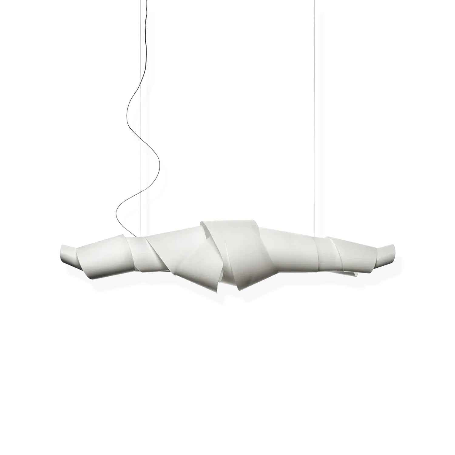 Caterpillar Chandelier | White PVC & Metal | 120cm/150cm Diameter