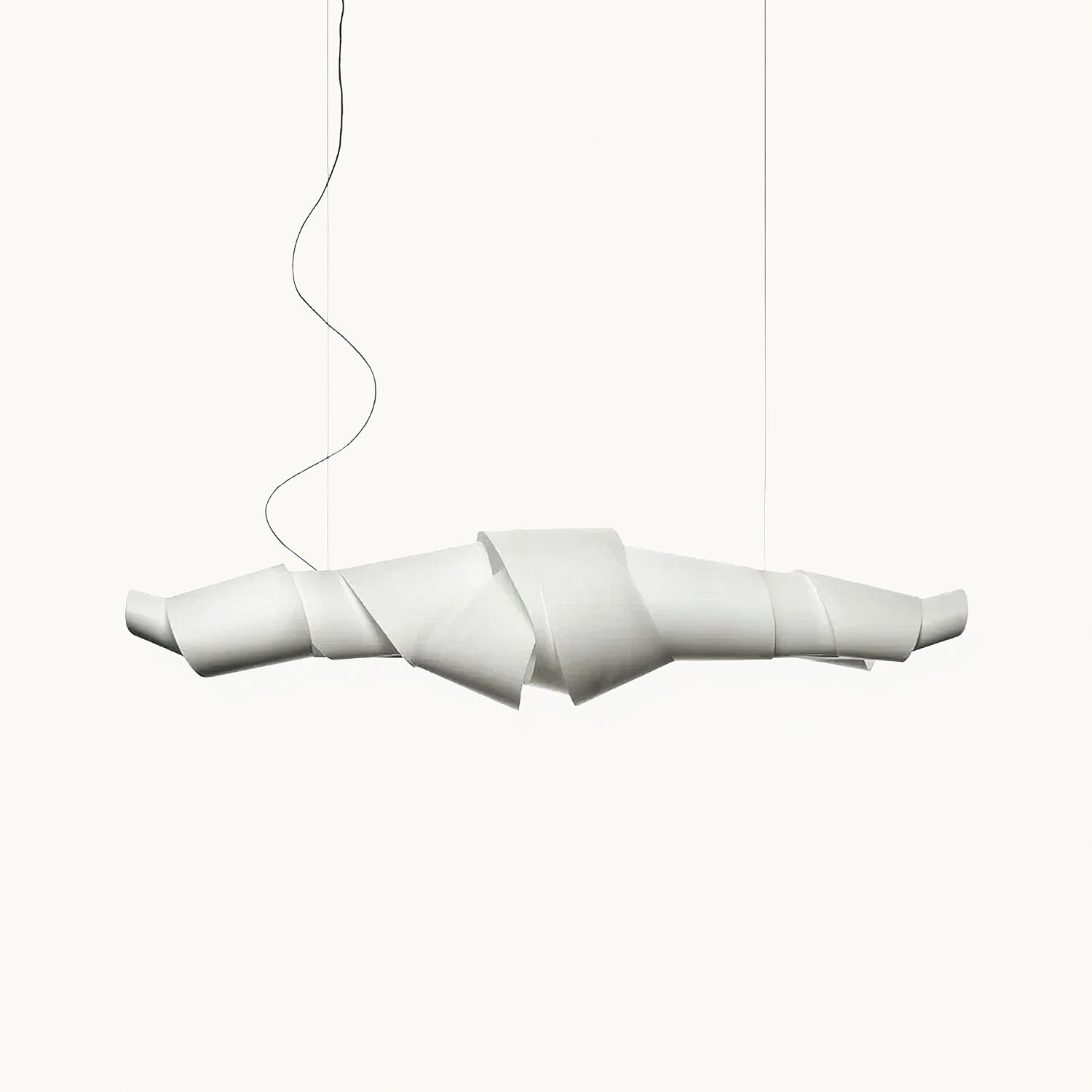 Caterpillar Chandelier | White PVC & Metal | 120cm/150cm Diameter