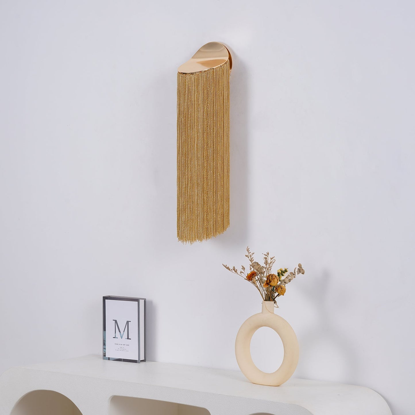 Ce Wall Sconce | Iron, Aluminum, Stainless Steel | Gold, Chrome