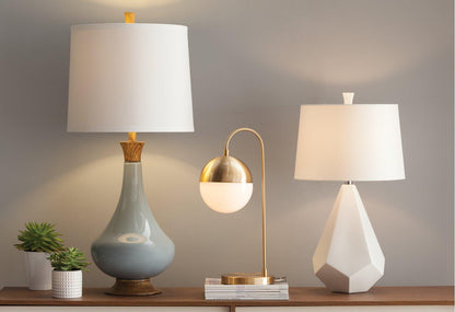 Cedar Moss Table Lamp | Brass & Glass | 21"