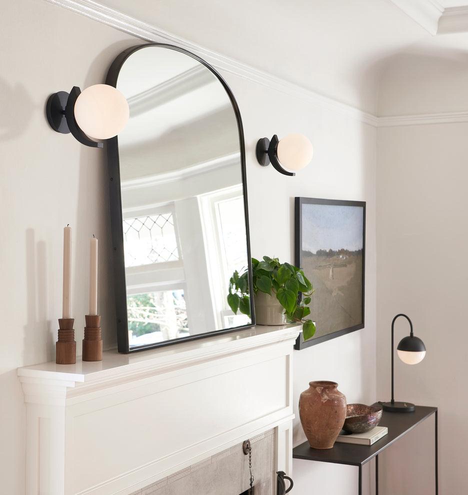 Cedar Moss Table Lamp | Brass & Glass | 21"