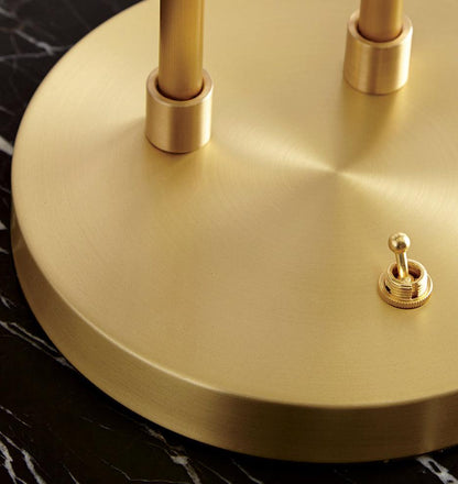 Cedar Moss Table Lamp | Brass & Glass | 21"