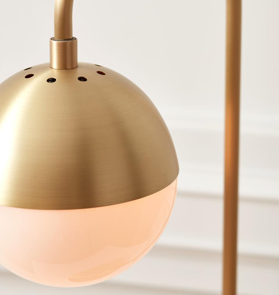 Cedar Moss Table Lamp | Brass & Glass | 21"