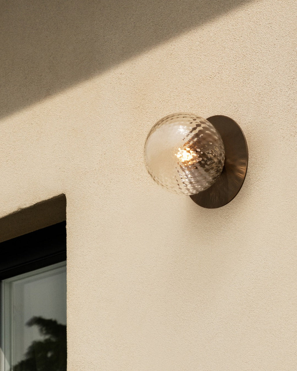 Celeste Wall Lamp | Metal, Brass, Glass | Black, White, Clear