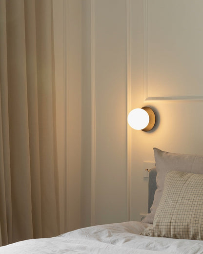 Celeste Wall Lamp | Metal, Brass, Glass | Black, White, Clear