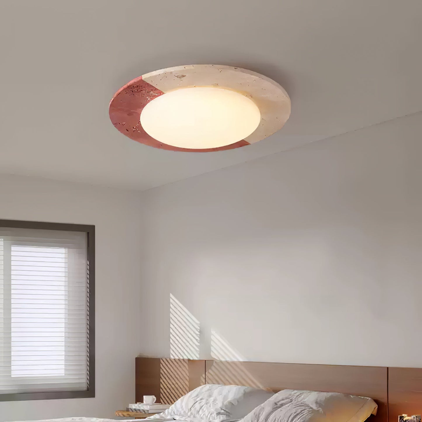 Celestial Ceiling Lamp | Travertine | Beige, Red, White