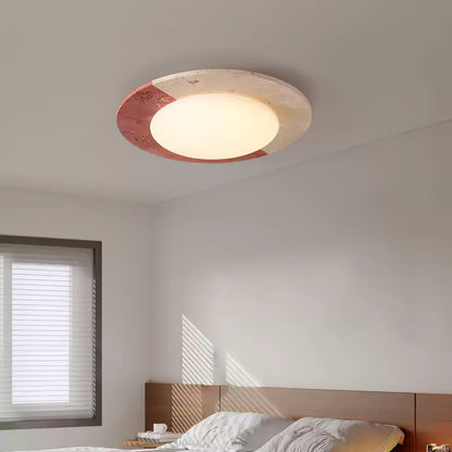 Celestial Ceiling Lamp | Travertine | Beige, Red, White