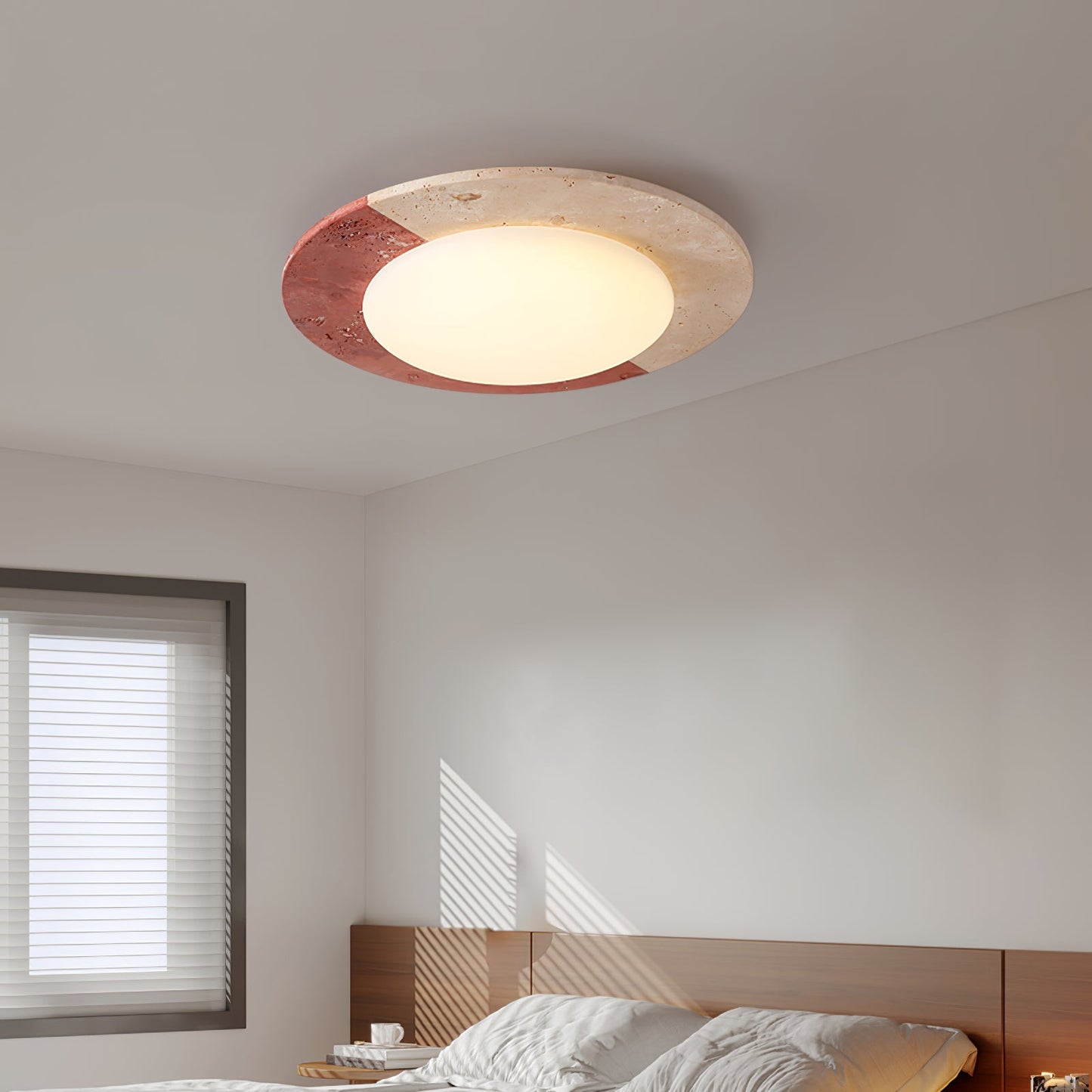 Celestial Ceiling Lamp | Travertine | Beige, Red, White