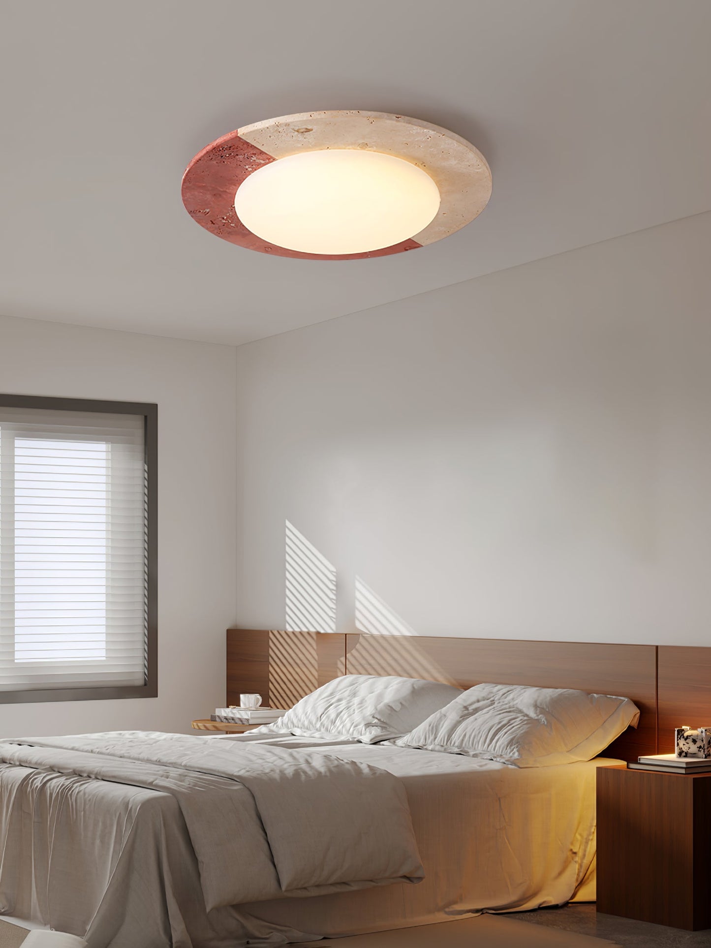 Celestial Ceiling Lamp | Travertine | Beige, Red, White