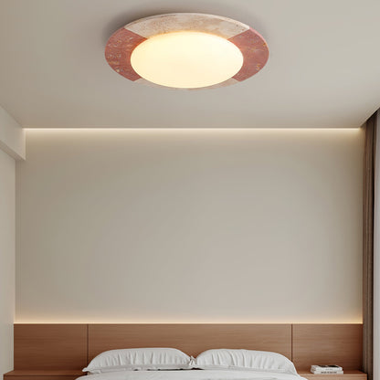 Celestial Ceiling Lamp | Travertine | Beige, Red, White