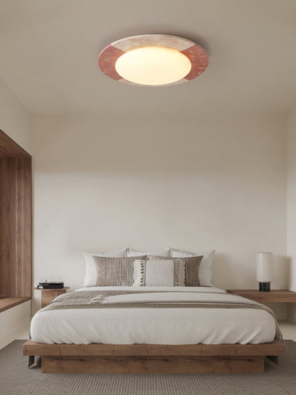 Celestial Ceiling Lamp | Travertine | Beige, Red, White