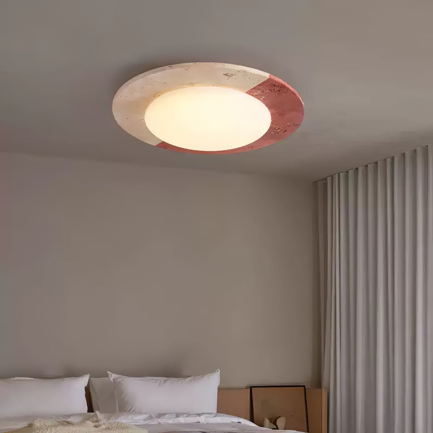 Celestial Ceiling Lamp | Travertine | Beige, Red, White