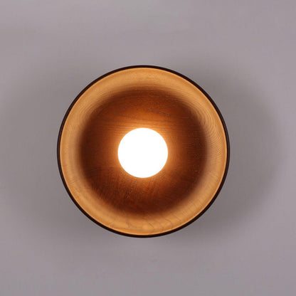 Centric Wall Lamp | Wood & Glass | Walnut