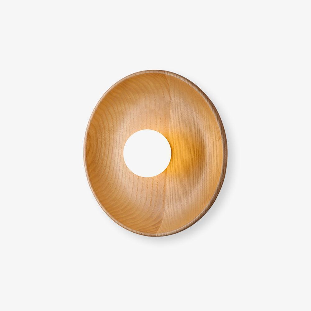 Centric Wall Lamp | Wood & Glass | Walnut