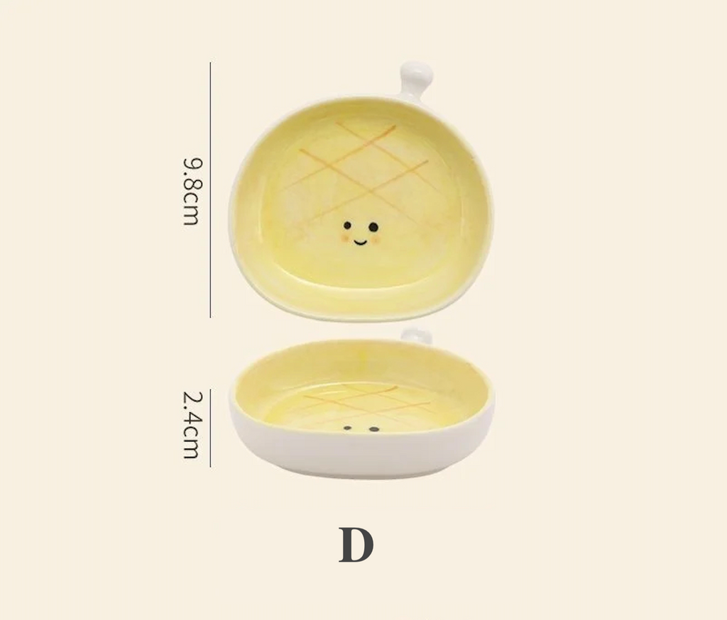 Ceramic Plate | Bread-Inspired Design | Whimsical