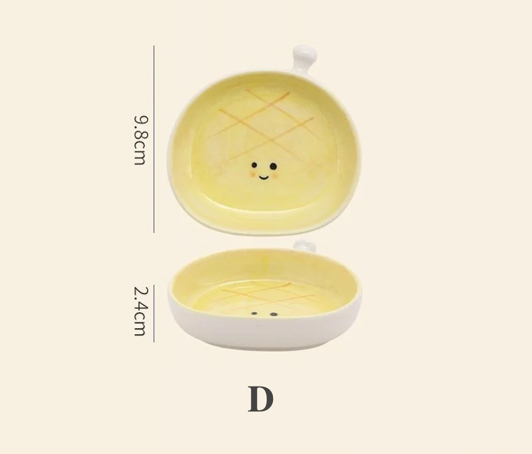 Ceramic Plate | Bread-Inspired Design | Whimsical