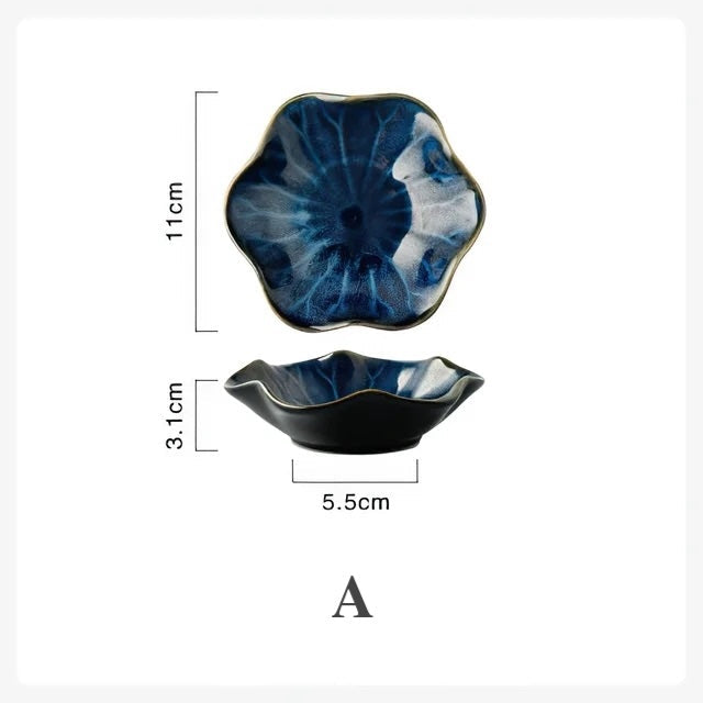 Ceramic Plate | Flower Shape | Elegant Design