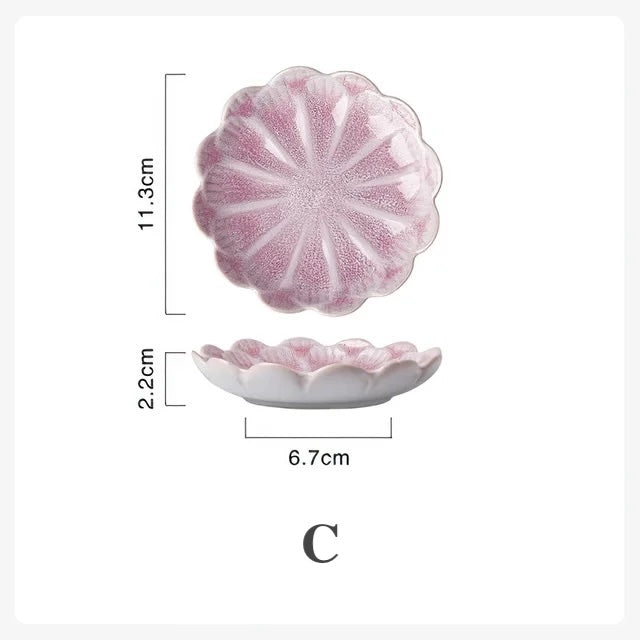 Ceramic Plate | Flower Shape | Elegant Design