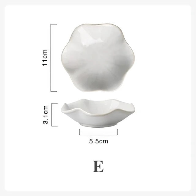 Ceramic Plate | Flower Shape | Elegant Design
