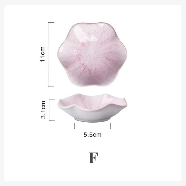 Ceramic Plate | Flower Shape | Elegant Design