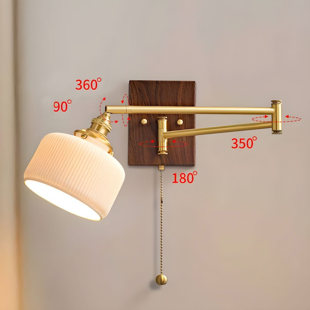 Ceramic Wall Lamp | Geometry Design | White