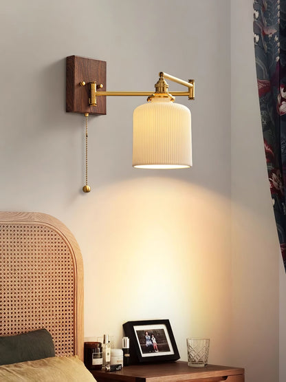 Ceramic Wall Lamp | Geometry Design | White