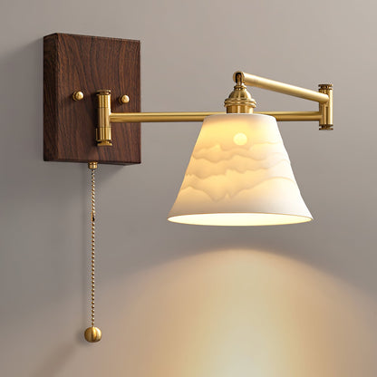 Ceramic Wall Lamp | Geometry Design | White