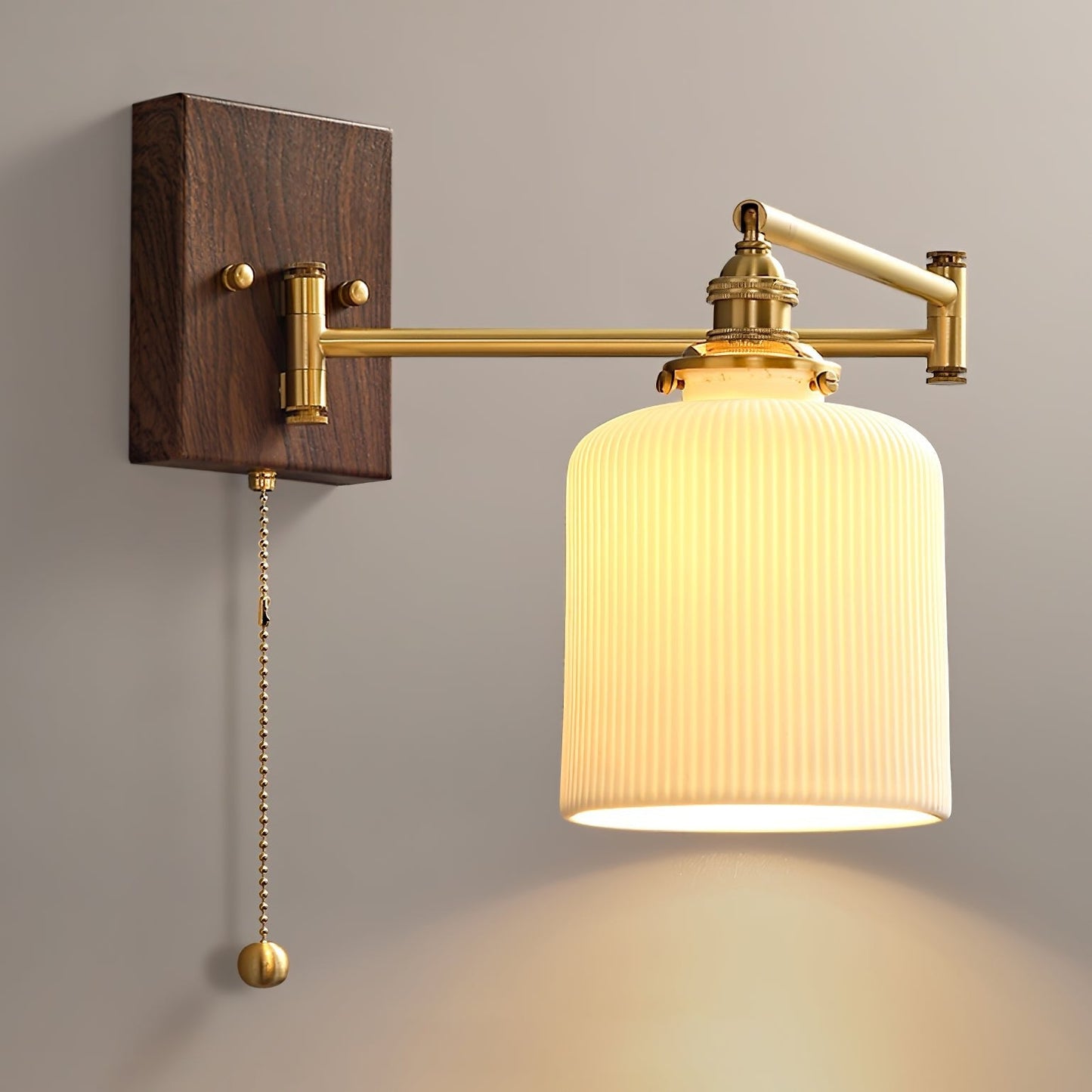 Ceramic Wall Lamp | Geometry Design | White