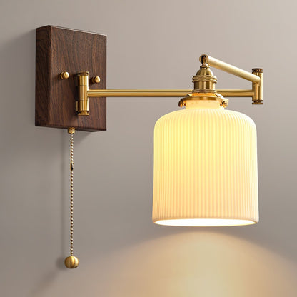 Ceramic Wall Lamp | Geometry Design | White
