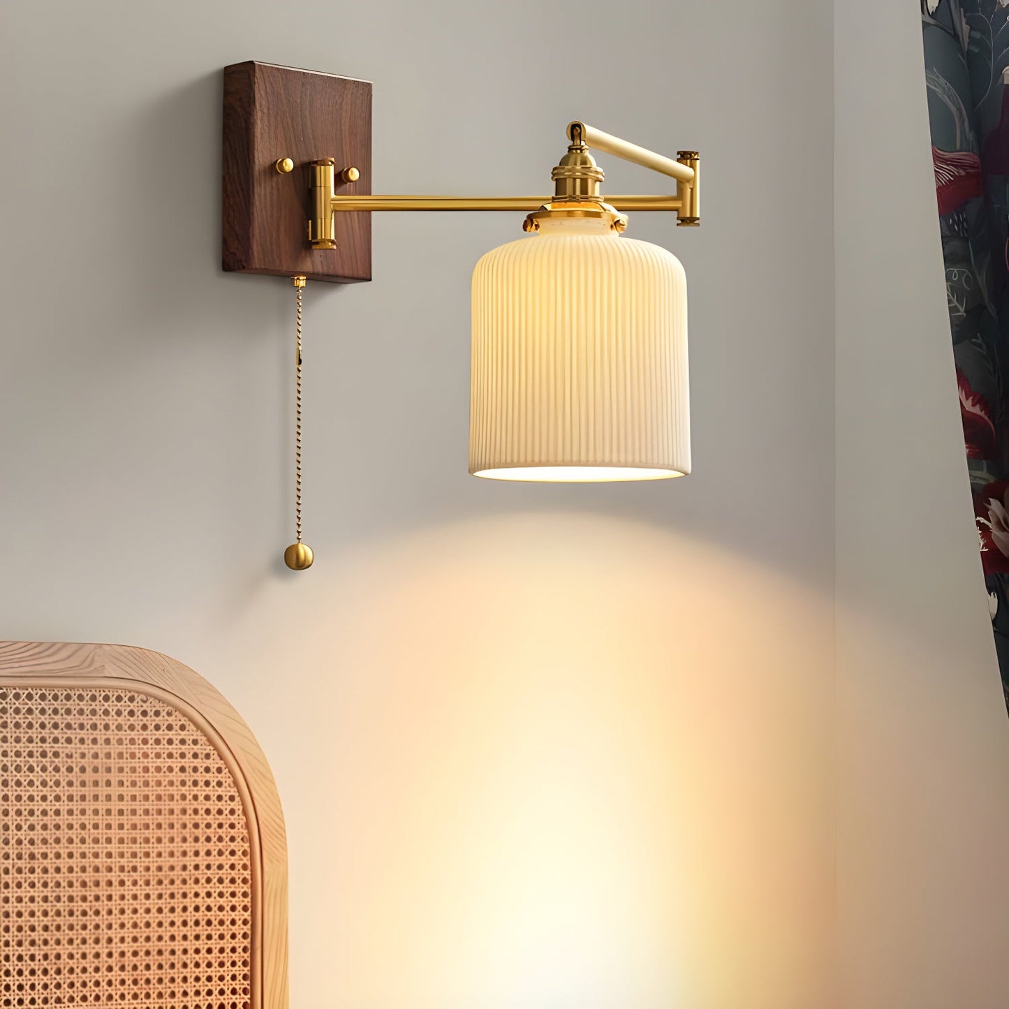 Ceramic Wall Lamp | Geometry Design | White