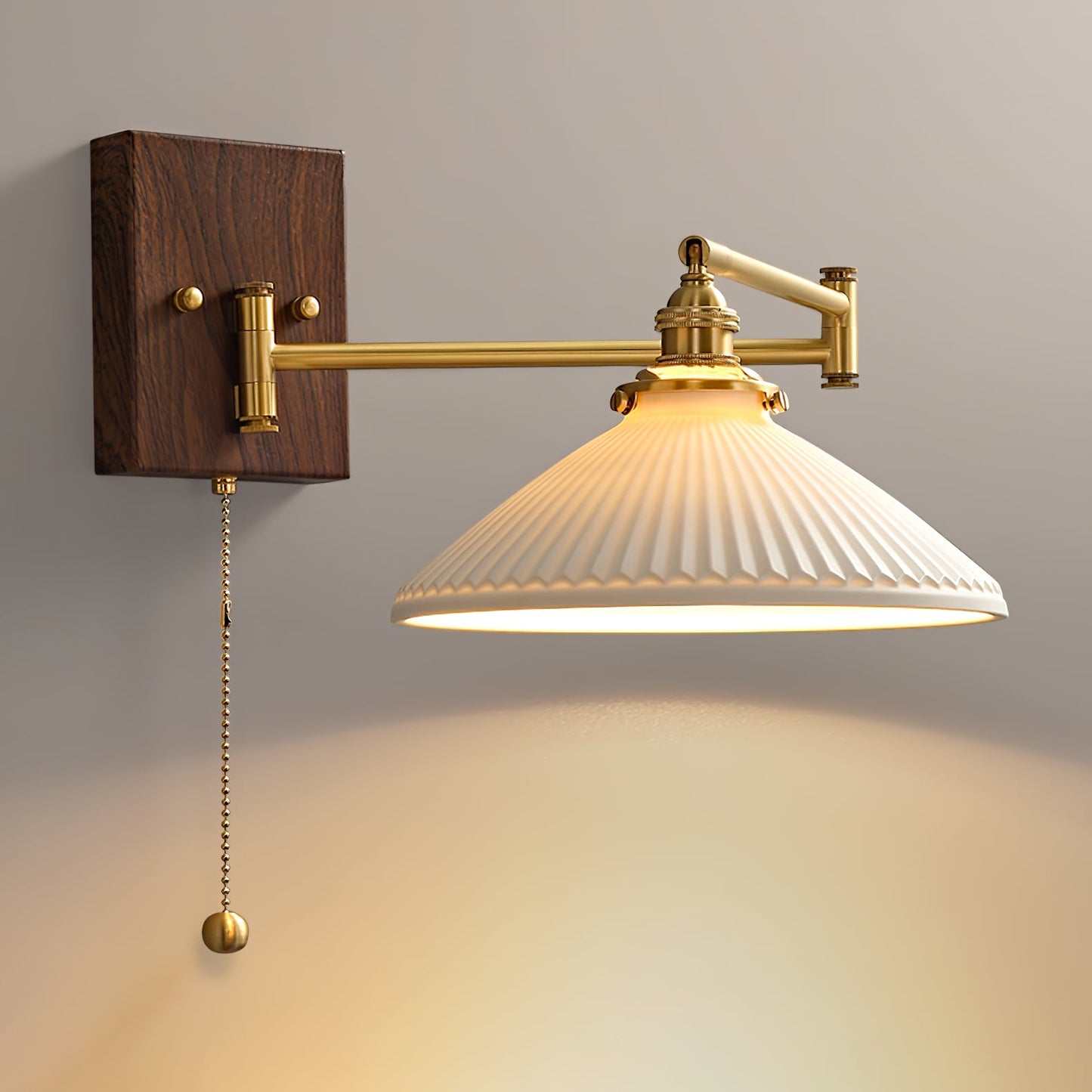 Ceramic Wall Lamp | Geometry Design | White