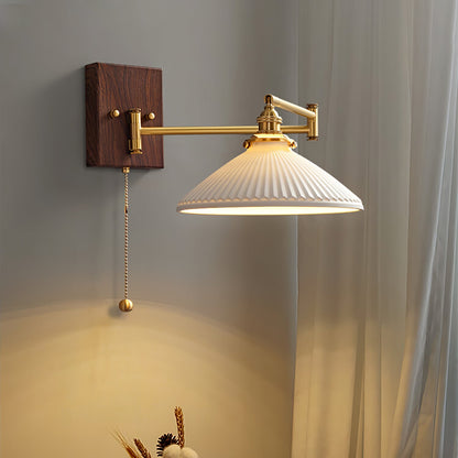 Ceramic Wall Lamp | Geometry Design | White