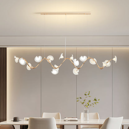 Cerisium Blossom Chandelier | Brass & Ceramic | 12 or 18 Lights