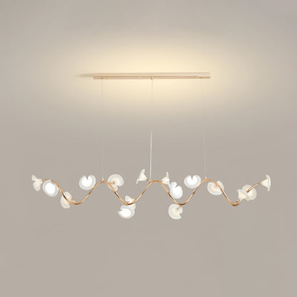 Cerisium Blossom Chandelier | Brass & Ceramic | 12 or 18 Lights