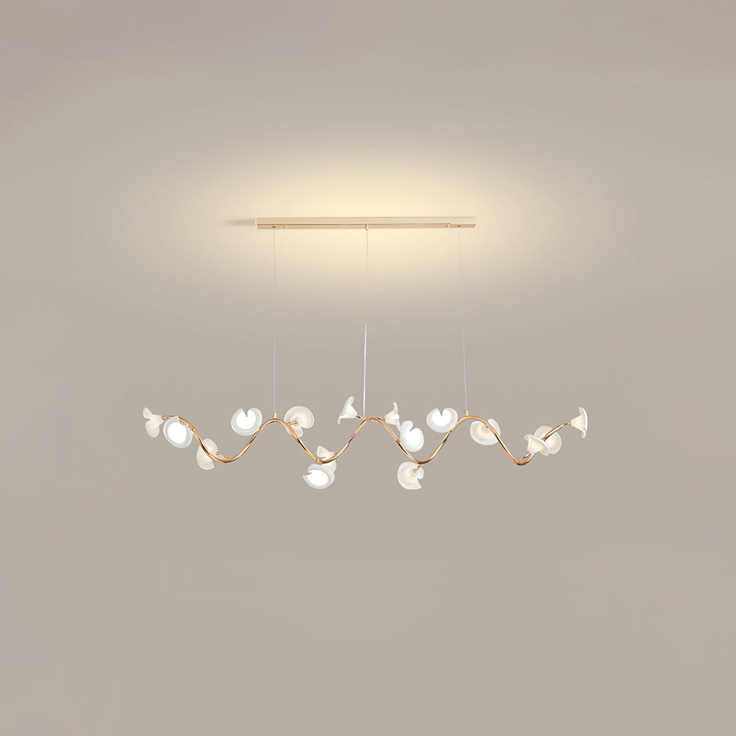 Cerisium Blossom Chandelier | Brass & Ceramic | 12 or 18 Lights