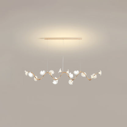 Cerisium Blossom Chandelier | Brass & Ceramic | 12 or 18 Lights