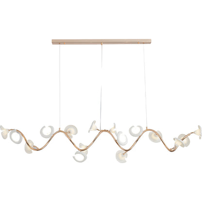 Cerisium Blossom Chandelier | Brass & Ceramic | 12 or 18 Lights