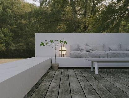 Portable Glass Table Lamp | Wood & Glass | Ash or Walnut Finish