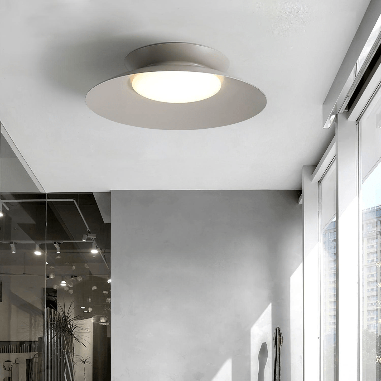 Cetra Ceiling Light | Aluminum/Acrylic | White