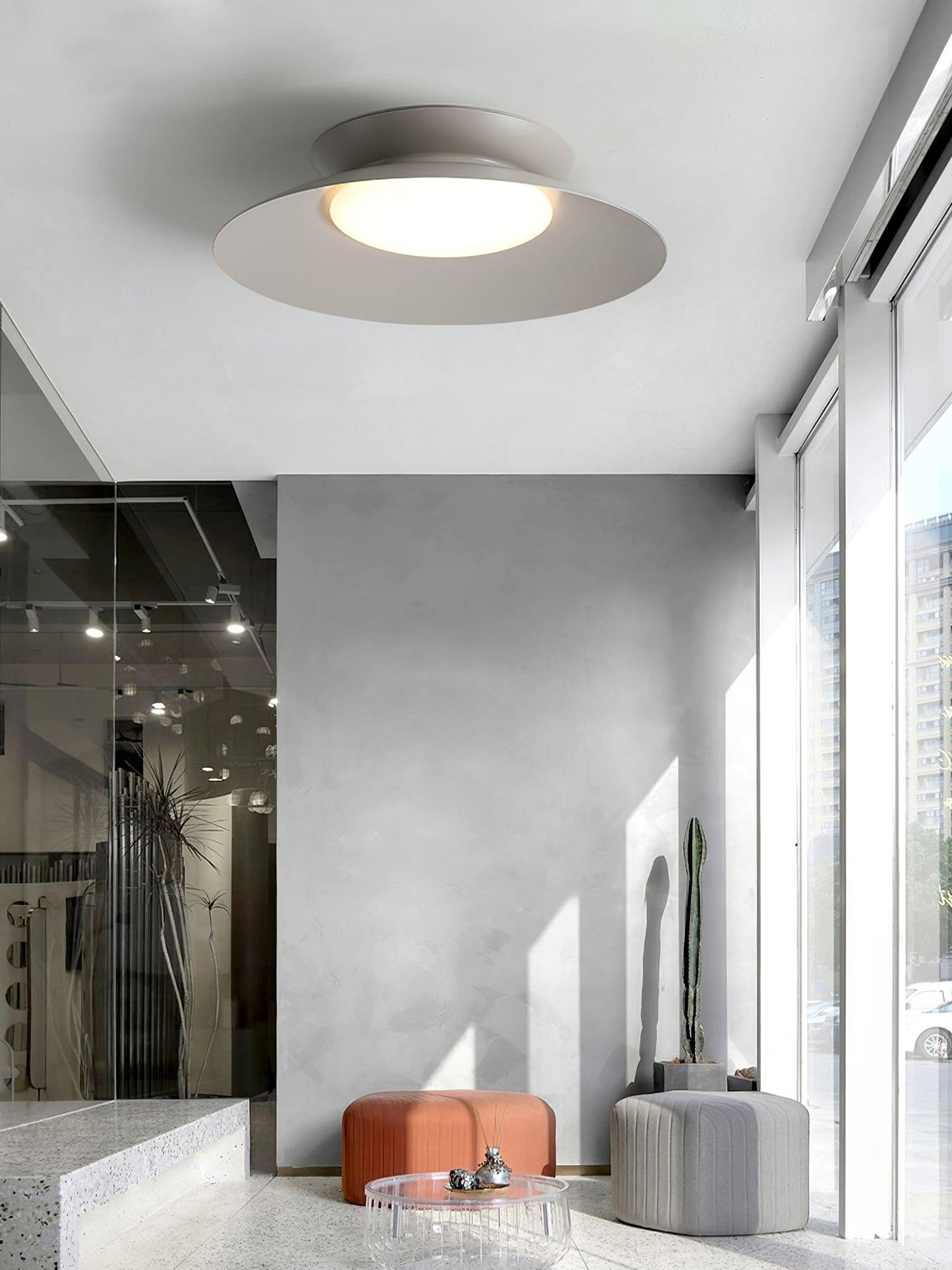 Cetra Ceiling Light | Aluminum/Acrylic | White