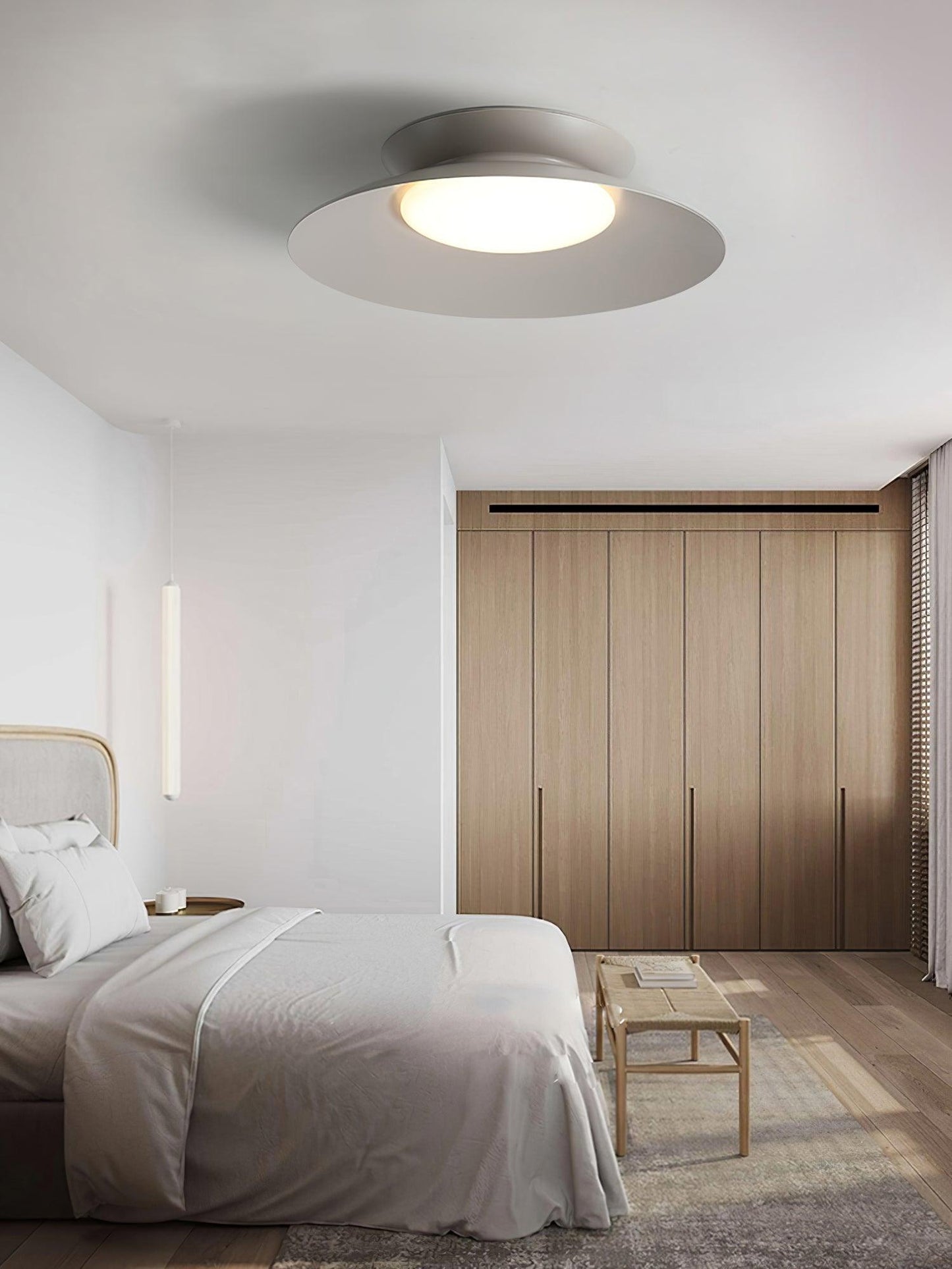 Cetra Ceiling Light | Aluminum/Acrylic | White