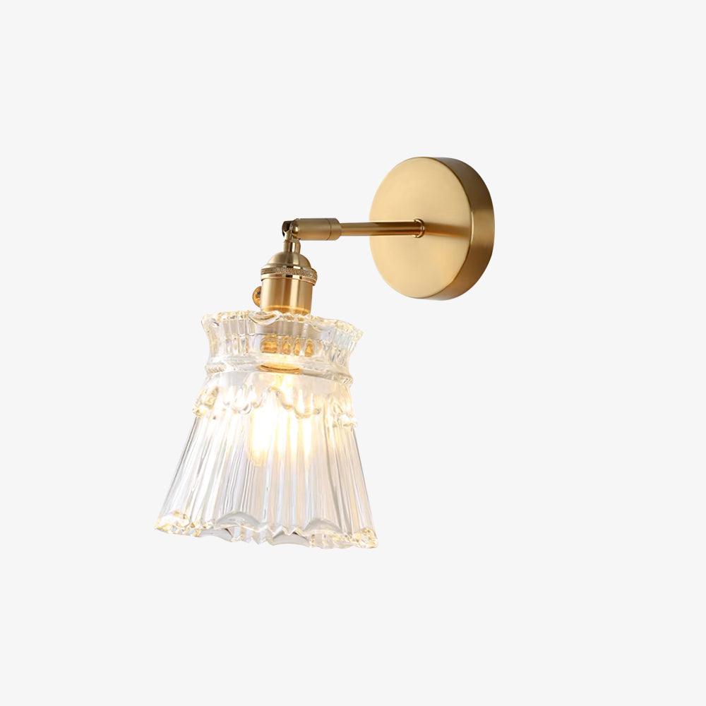 Chaika Wall Lamp | Glass & Brass | Clear