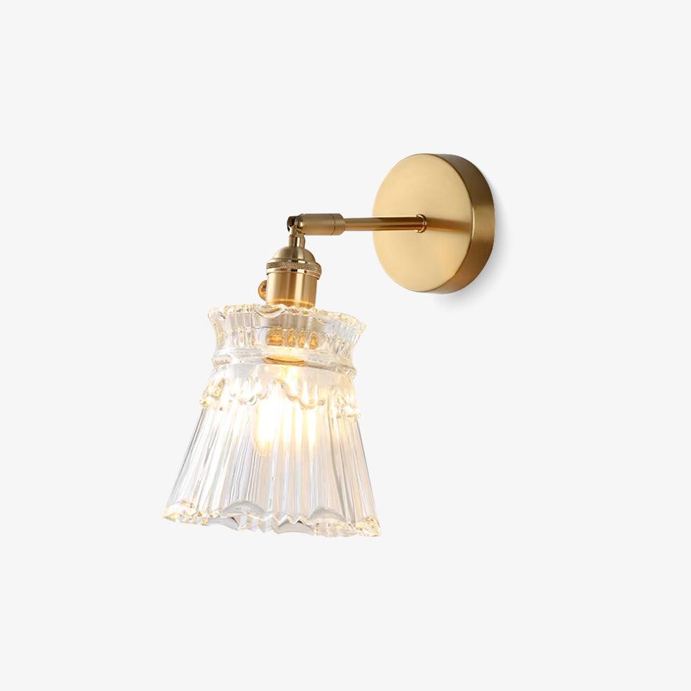 Chaika Wall Lamp | Glass & Brass | Clear
