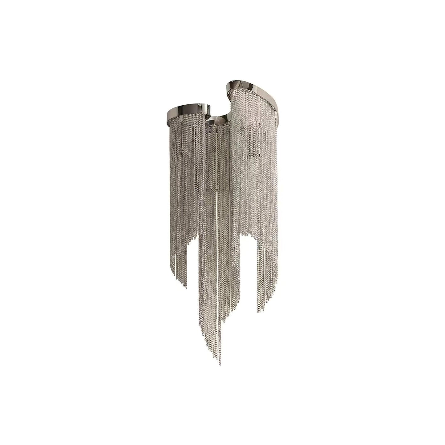 Chain Tassel Wall Lamp | Metal & Aluminum | Nickel, Silver