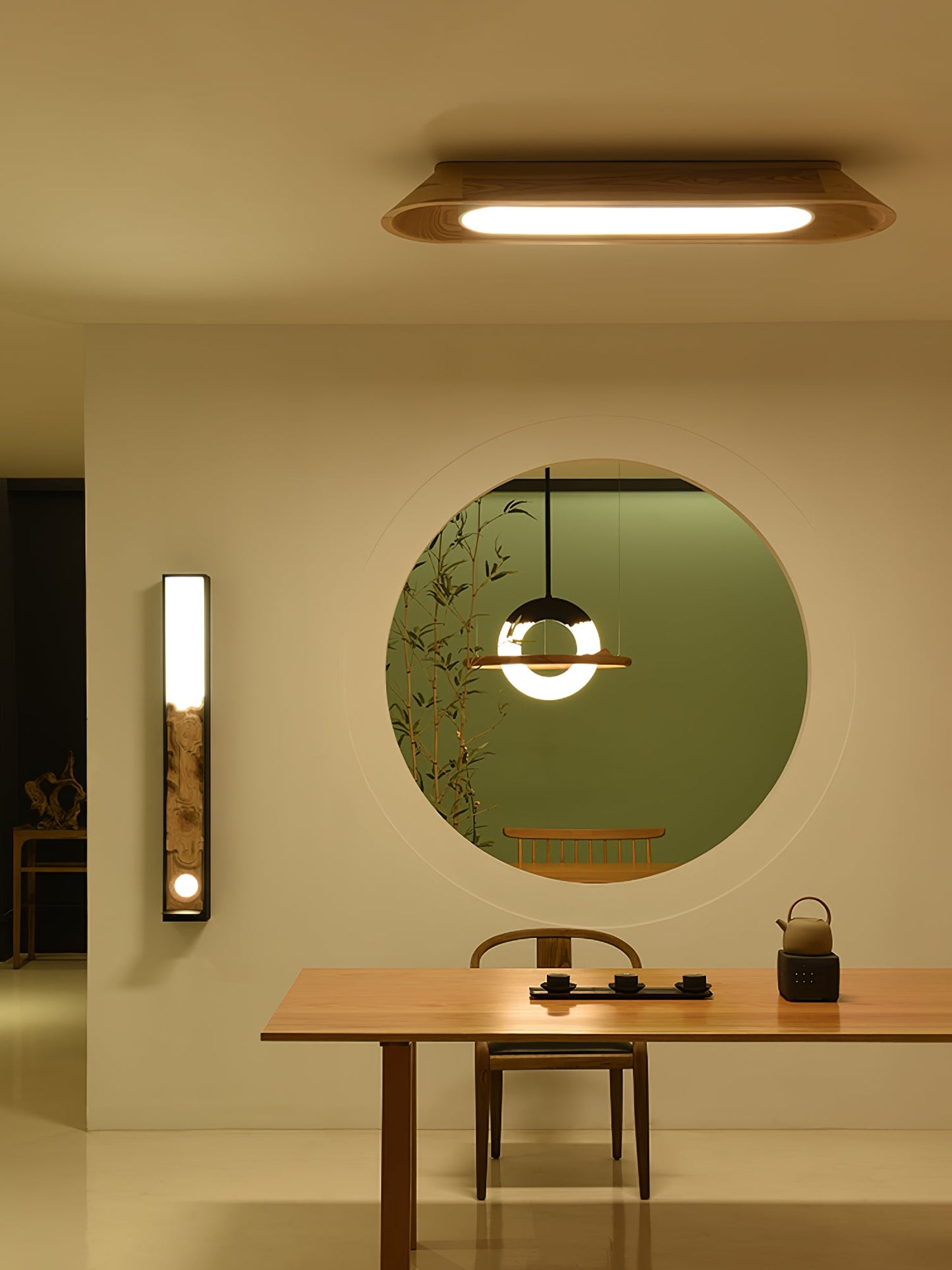 Channel Ceiling Lamp | Wood, Metal, Acrylic | Warm/Neutral/Cool Light