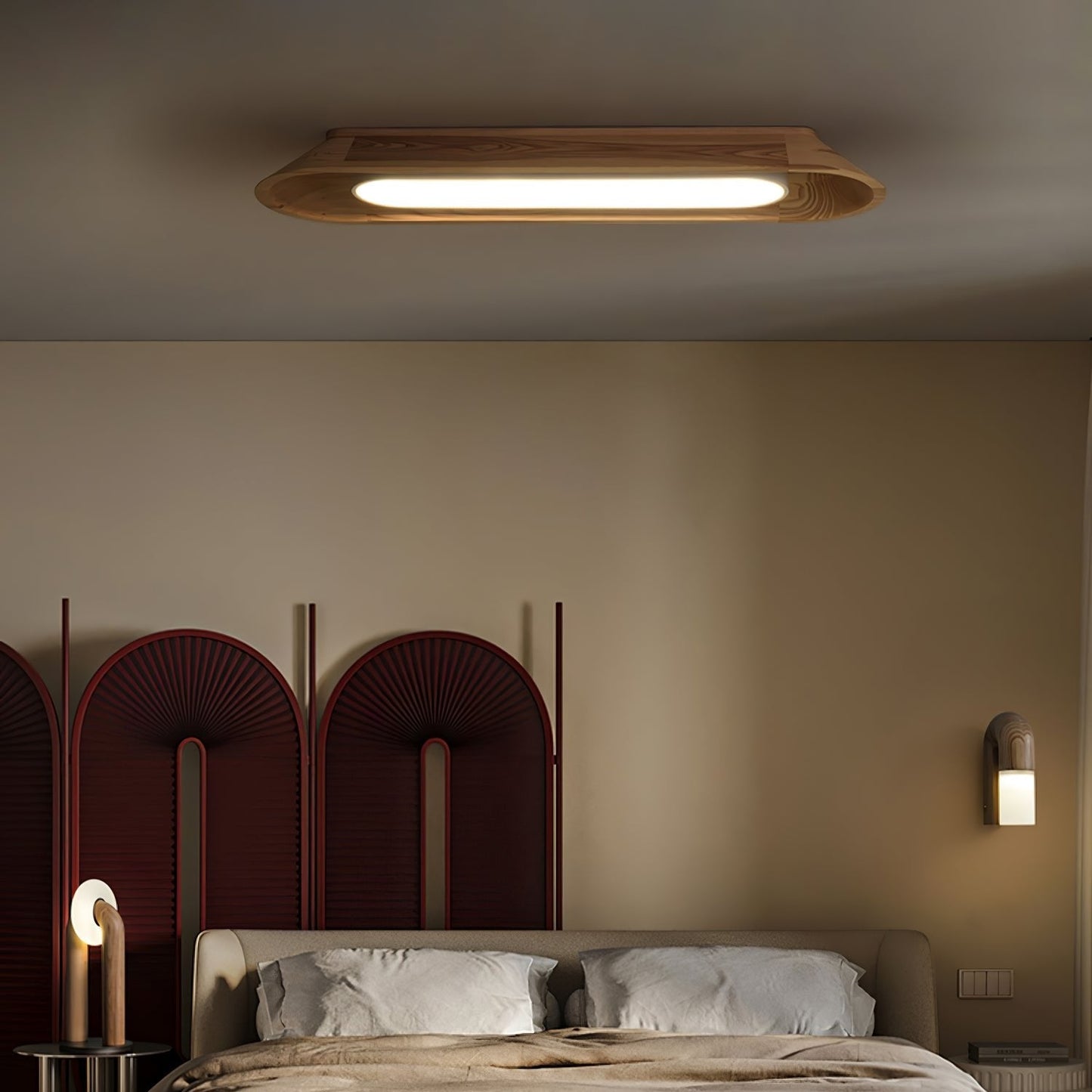 Channel Ceiling Lamp | Wood, Metal, Acrylic | Warm/Neutral/Cool Light