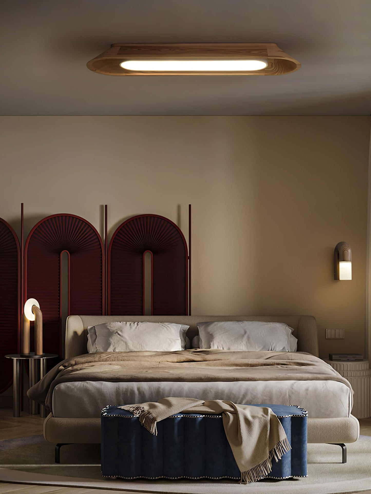 Channel Ceiling Lamp | Wood, Metal, Acrylic | Warm/Neutral/Cool Light